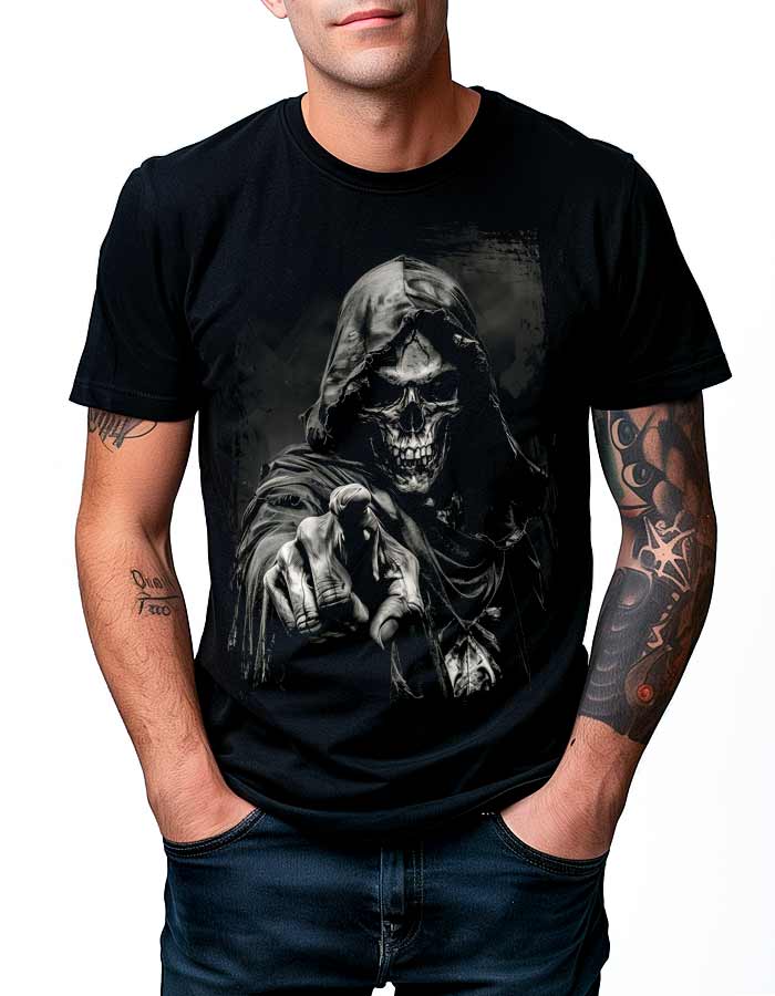 tshirt-meski-premium-czarny-Grim-Reaper's-Call