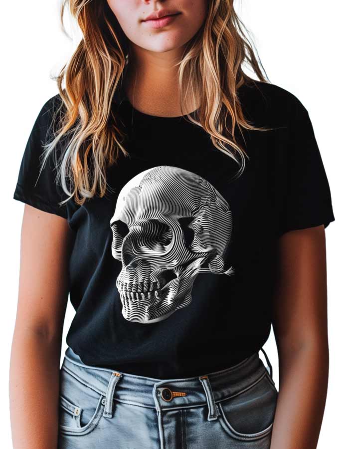 tshirt-damski-czarny-skull-Skull-Illusion tshirt damski czarny skull Skull Illusion