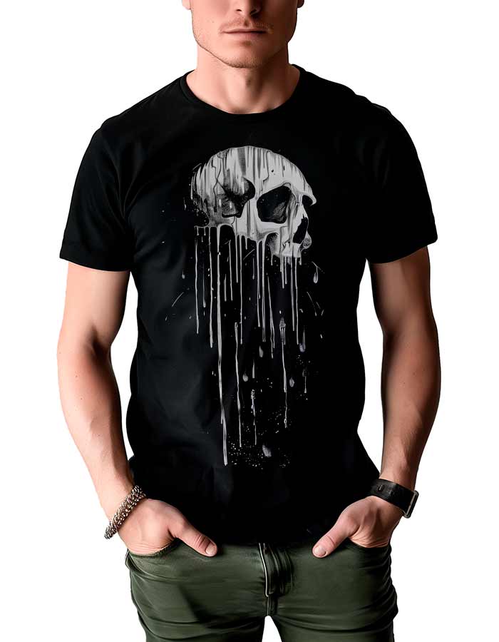 tshirt-meski-czarny-skull-Melting-Shadows