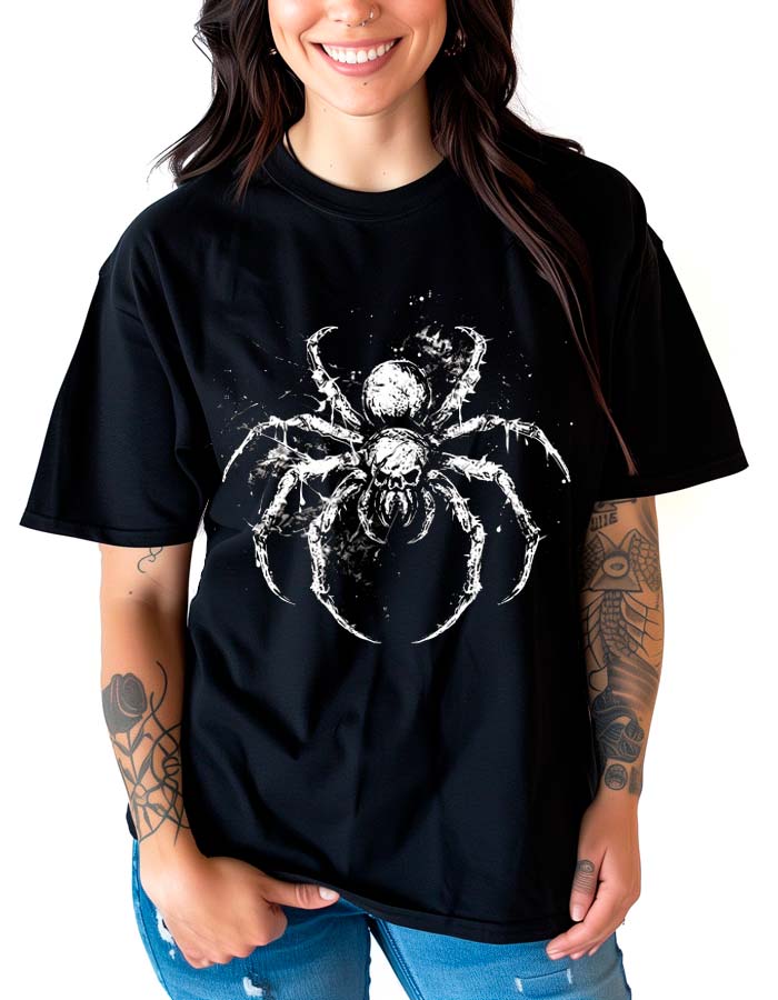 tshirt-damski-oversize-czarny-Arachnid-Night