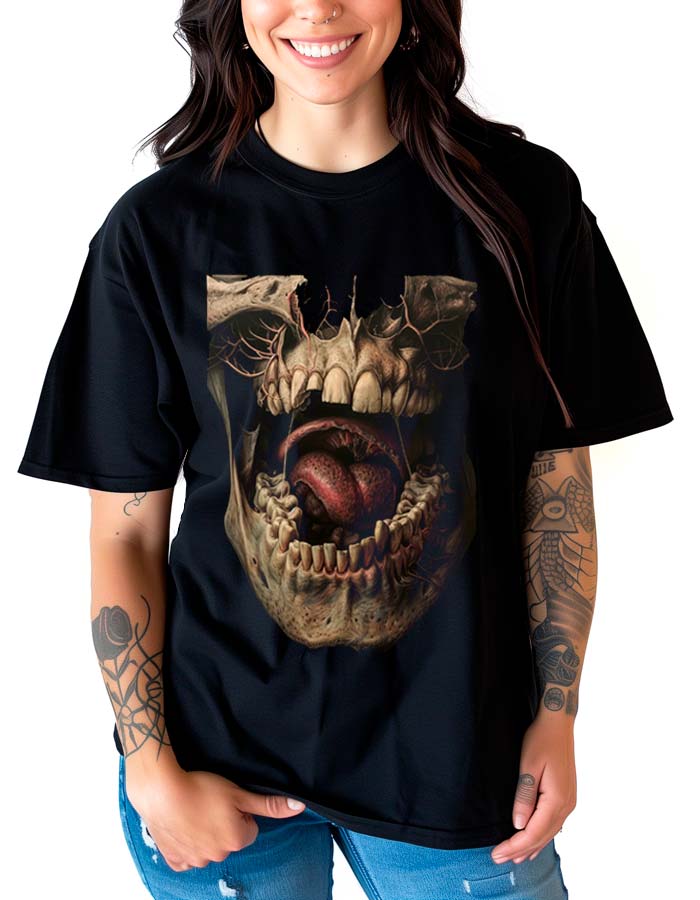 tshirt-damski-oversize-czarny-Macabre-Anatomy