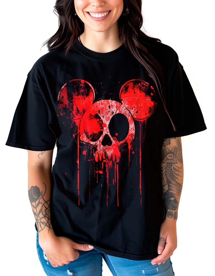 tshirt-damski-oversize-czarny-Mickey's-Dark-Side