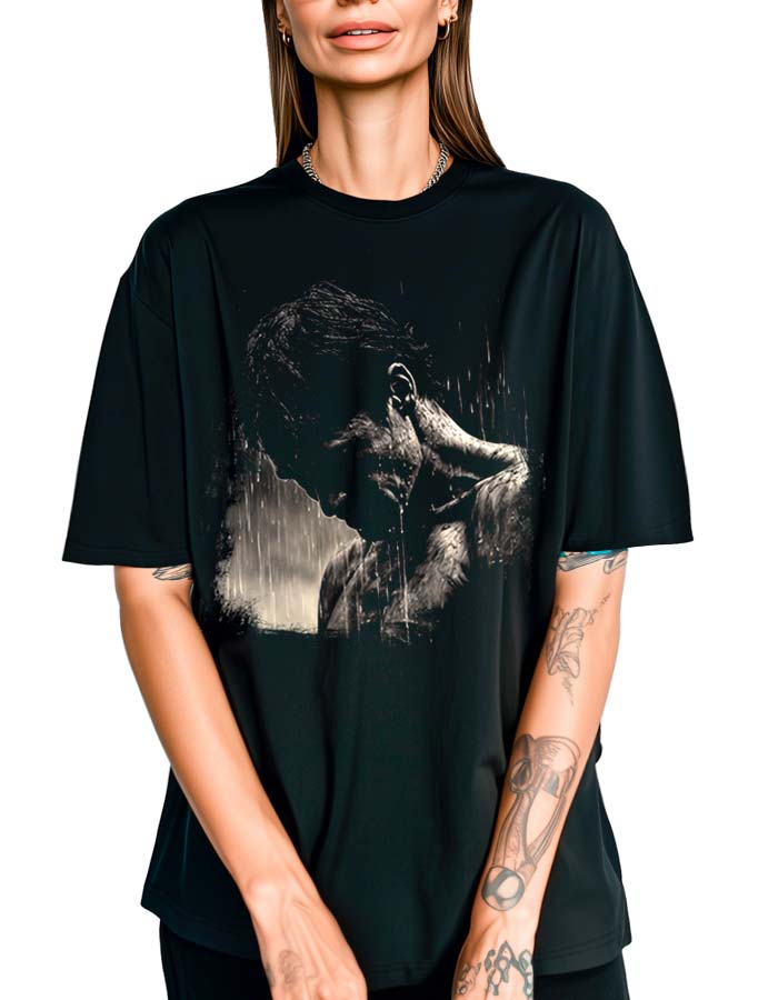 tshirt-damski-oversize-czarny-Rainfall-Resolve Rainfall Resolve - obrazek 1