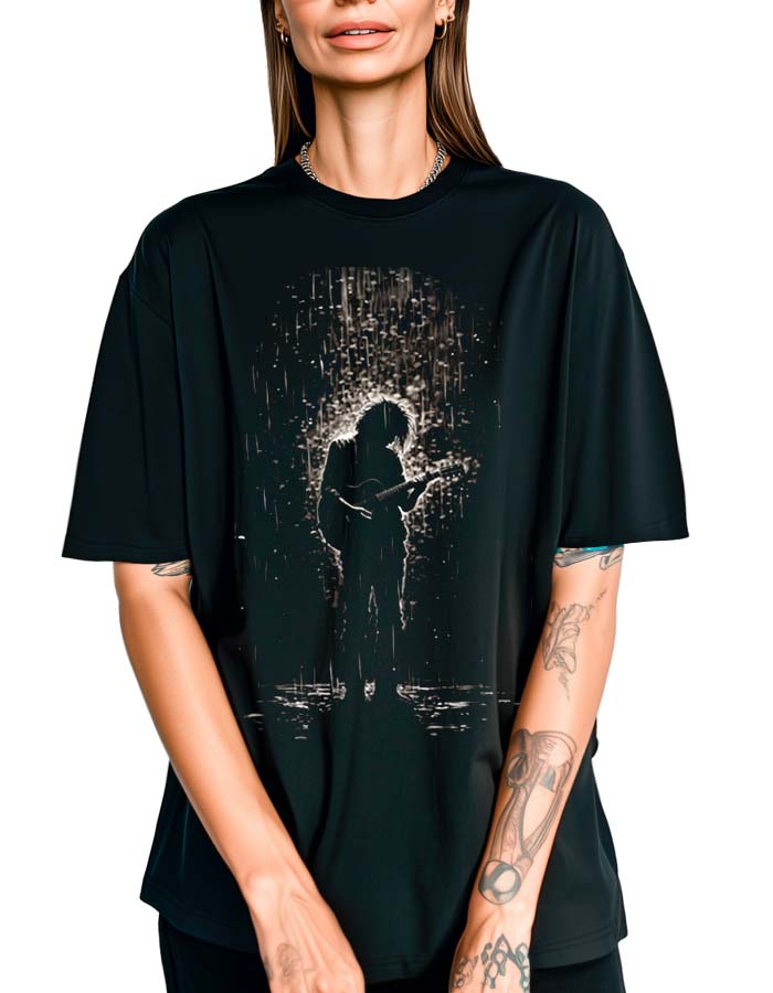 tshirt-damski-oversize-czarny-Rainy-Strings