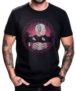 tool tshirt meski koncertowy czarny Sawblade Flaming Eye