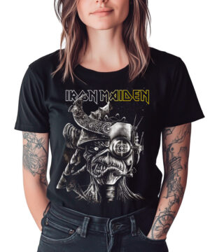 tshirt damski czarny iron maiden future past tour 2023