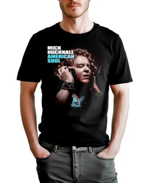 tshirt meski czarny simply red mick hucknall american soul