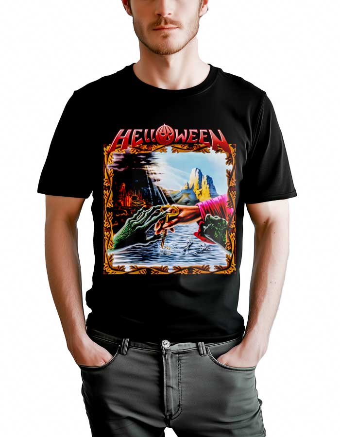 T-shirt koncertowy męski HELLOWEEN 