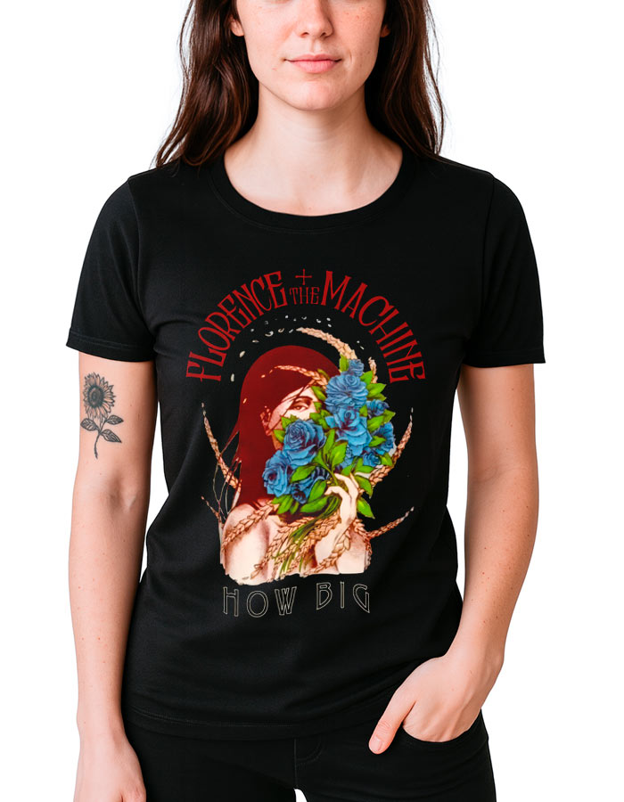 florence and the machine tshirt damski how big