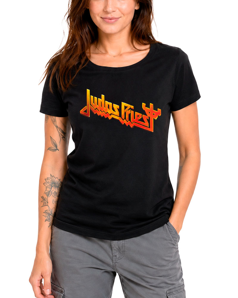 tshirt-damski-muzyczny-czarny-judas-priest-logo