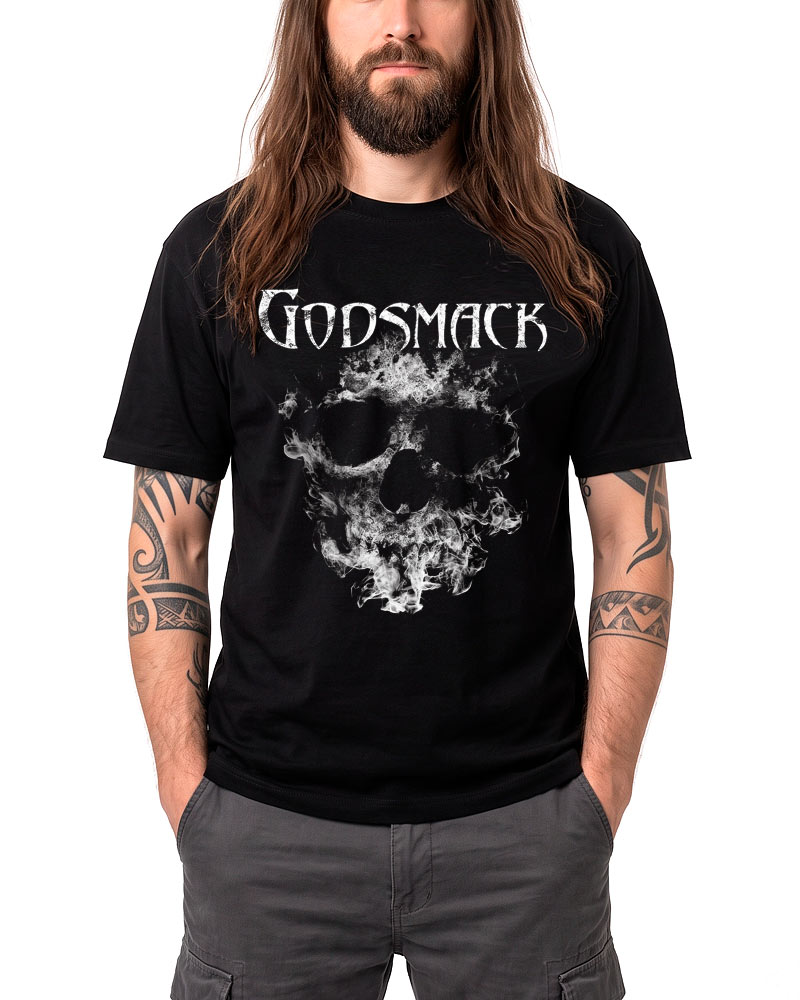 tshirt-meski-czarny-godsmack-smoking-skull