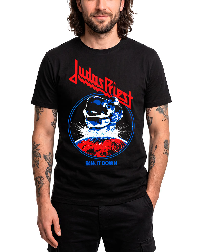 tshirt-meski-muzyczny-czarny-judas-priest-ram-it-down