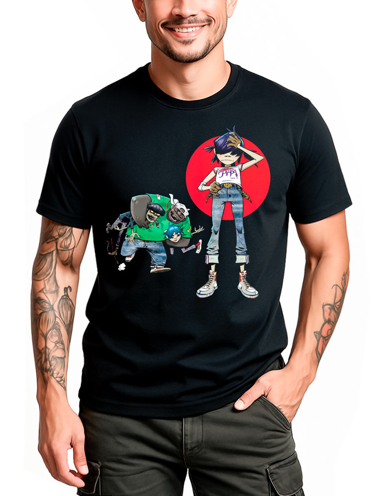 tshirt-muzyczny-meski-czarny-gorillaz-invisible-sun