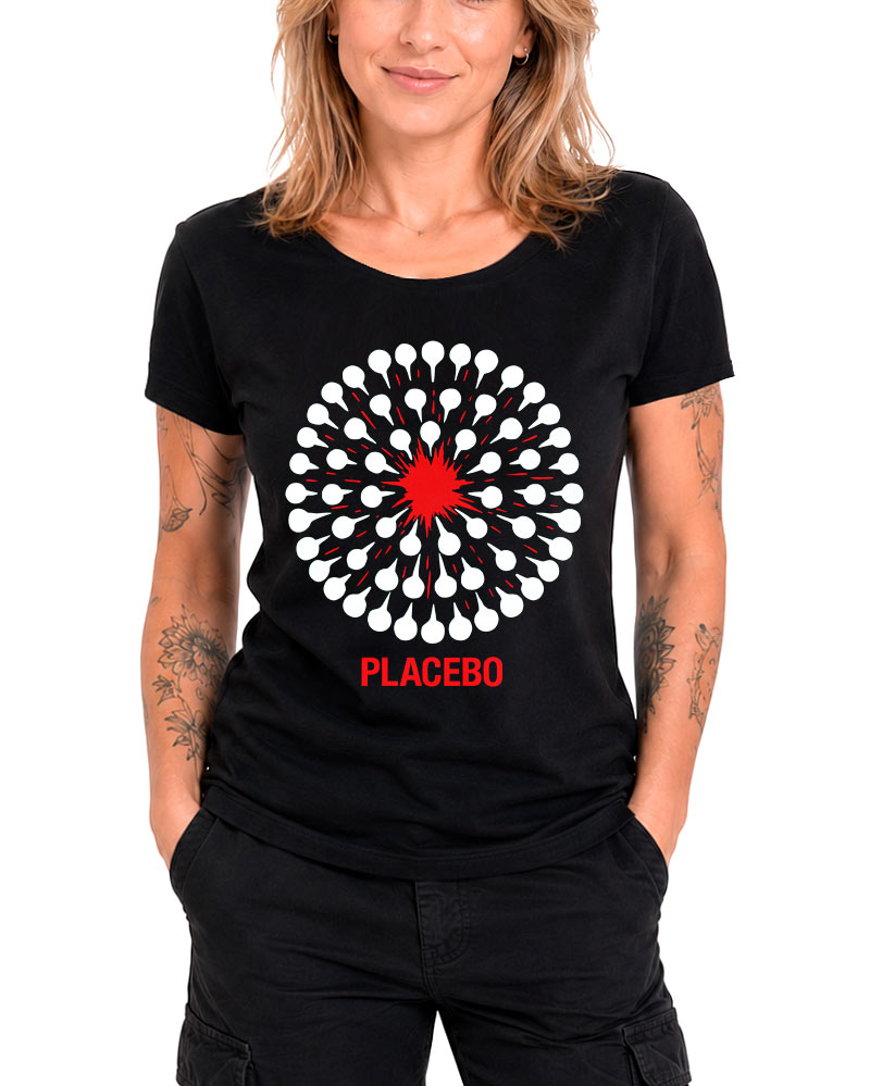 tshirt-damski-czarny-placebo-pattern PLACEBO "Pattern" - obrazek 1