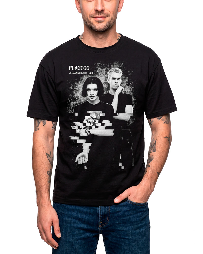 tshirt-meski-czarny-placebo-band-30th-anniversary-tour PLACEBO "Band 30th Anniversary Tour" - obrazek 1