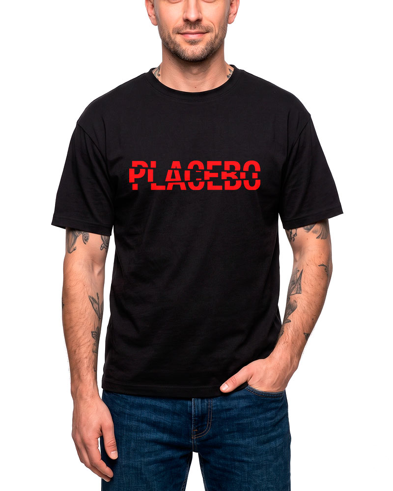 tshirt-meski-czarny-placebo-logo-red PLACEBO "Logo Red" - obrazek 1